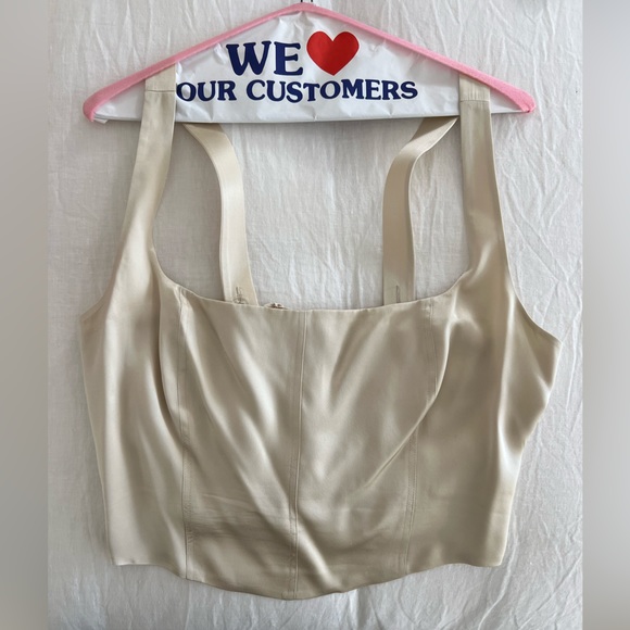 Reformation Sorrento Silk Top Size 12 - Picture 4 of 6